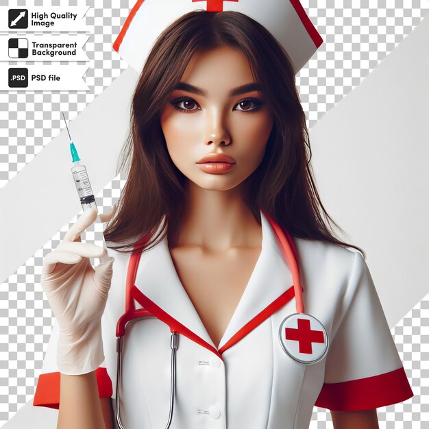 PSD a nurse with a stethoscope on it