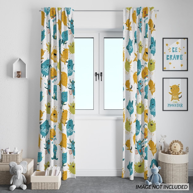 Nursery curtains set