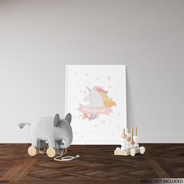 Nursery frame mockup kids mockup