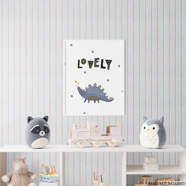 PSD nursery frame mockup