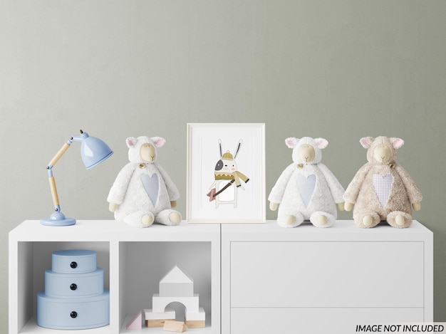 PSD nursery frame mockup