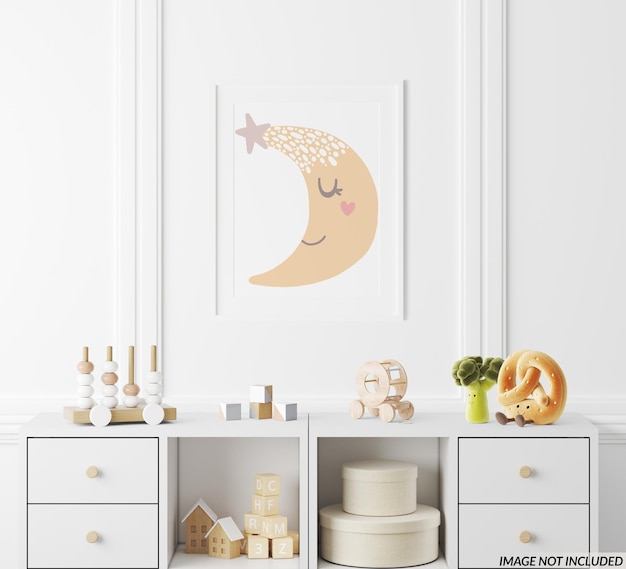 PSD nursery frame mockup