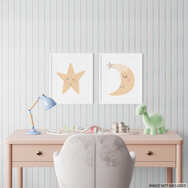 PSD nursery frame mockup