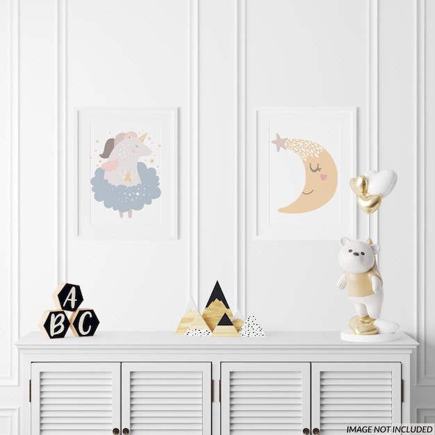 PSD nursery frame mockups