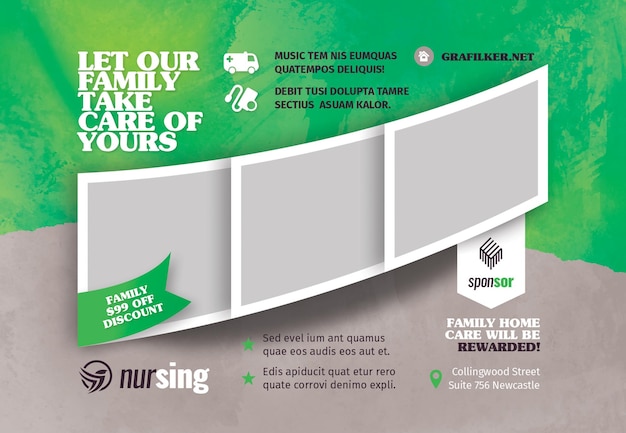 nursing homecare postcard