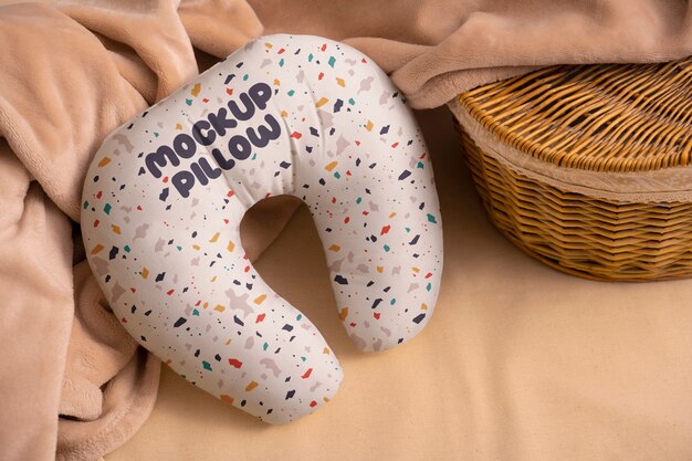 PSD nursing pillow mockup design