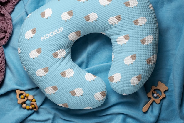 PSD nursing pillow mockup design