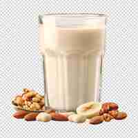 PSD nut milk isolated on white