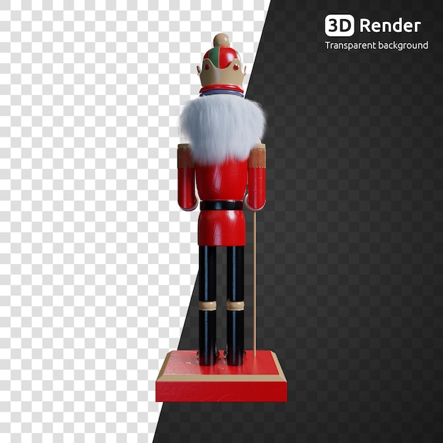 Nutcracker isolated 3d render