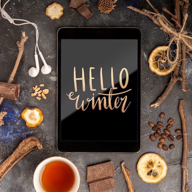 nutritive herbs for winter mock-up