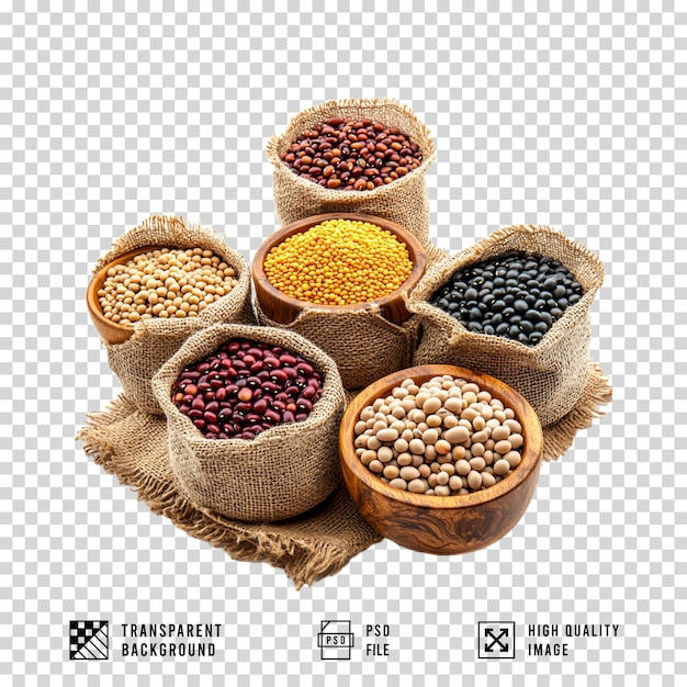 nuts on transparent background