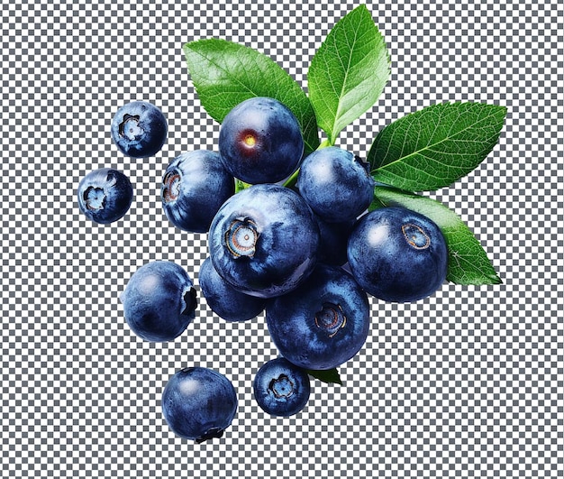 Nuttige blauwe bessen antioxidant gezichtsmasker geïsoleerd op doorzichtige achtergrond