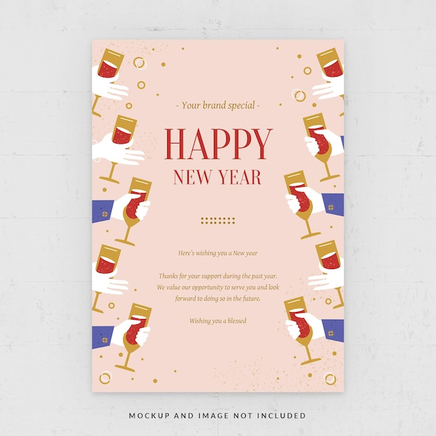 NYE New Year Celebration Event Flyer Template in PSD