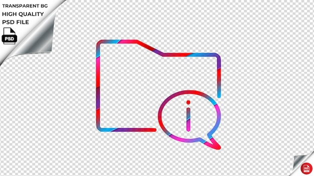 PSD o design2 light vector icon czerwony niebieski fioletowy wstążka psd przezroczysta