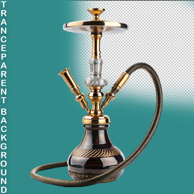 PSD o hookah isolated on transparent background