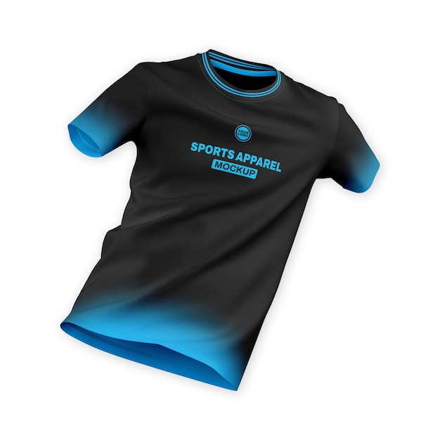 PSD mockup in maglia sul collo