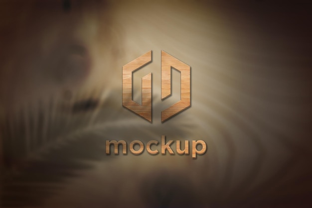 Mockup con logo in quercia