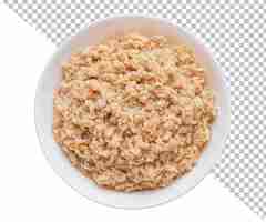 PSD oat flakes porridge isolated