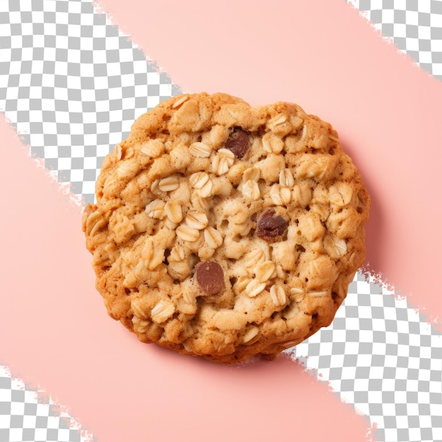 PSD oatmeal cookie on a transparent background