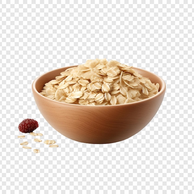 PSD oatmeal isolated on transparent background