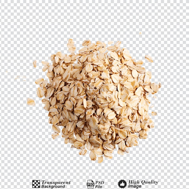 PSD oatmeal isolated on transparent background