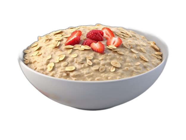 PSD oatmeal psd op een witte achtergrond