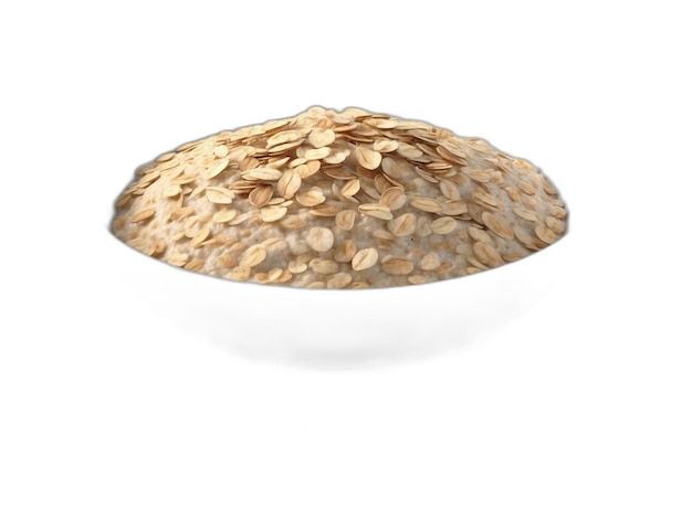 Oatmeal psd on a white background
