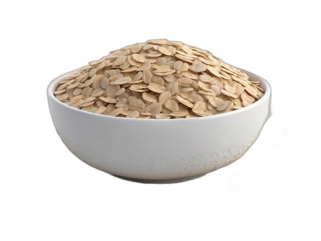 Oatmeal PSD on a white background