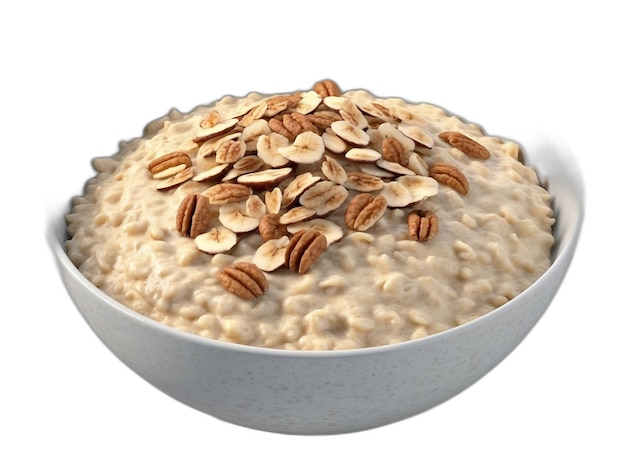 Oatmeal psd on a white background