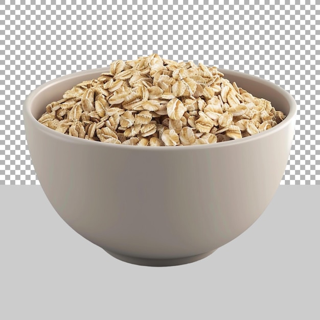 PSD oatmeal on transparent background ai generated