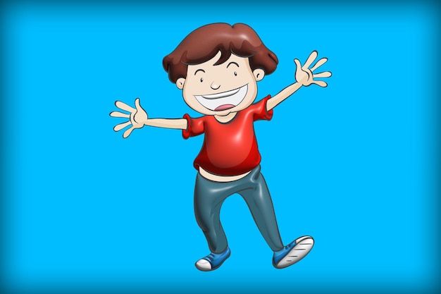 obiekty z kreskówek i elementów o nowoczesnym charakterze 3d Render PSD