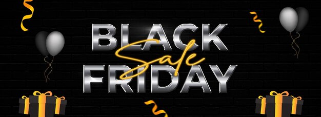 PSD obraz black friday sale special offer flat designs