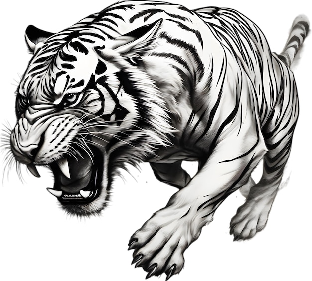 PSD obraz tygrysa z bliska