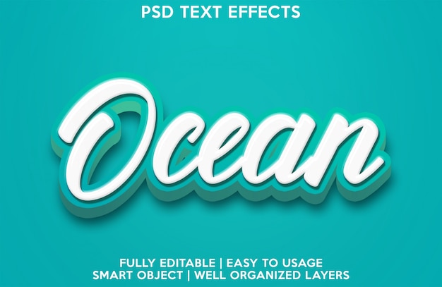 Ocean text effect