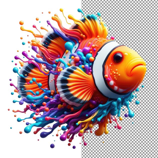 PSD oceanic palette vibrant splashy sea creature design (oceaniczna paleta żywych morskich stworzeń)