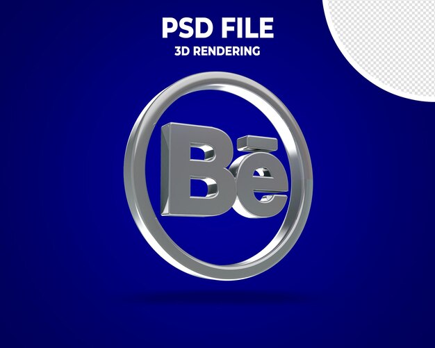 PSD ocial media iconen logo's in moderne 3d