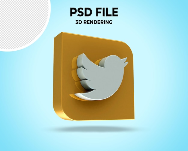 ocial media icons logos in modern 3D