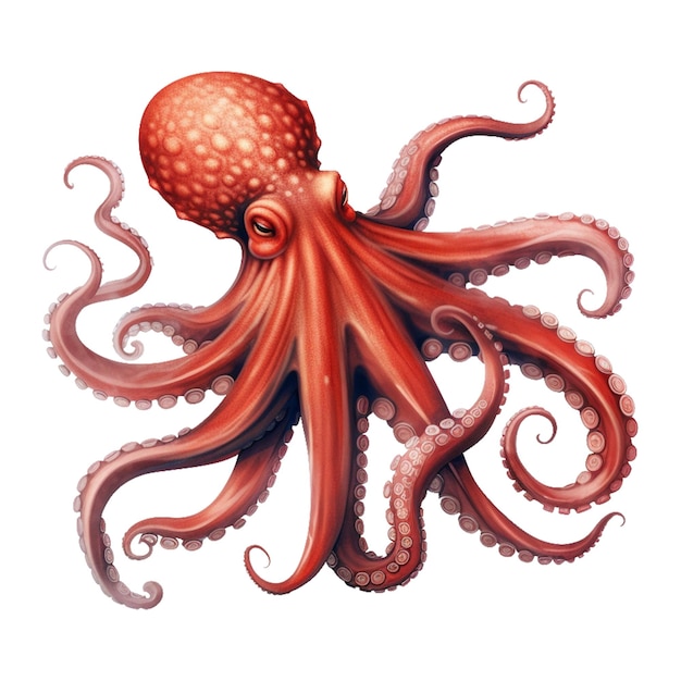 PSD an octopus vector image