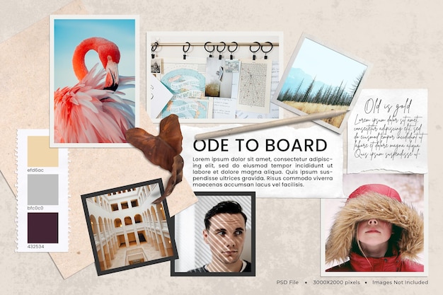 Ode aan board Surface moodboard