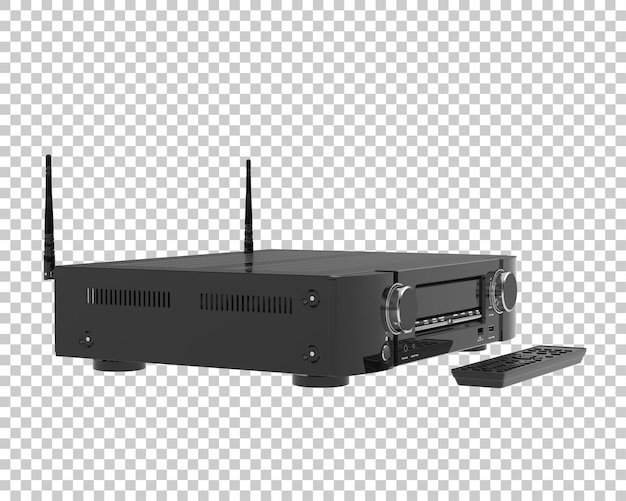 Odtwarzacz cyfrowy izolowany na przezroczystym tle ilustracji renderowania 3D