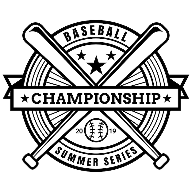 Odznaki baseballowe Zestaw logo