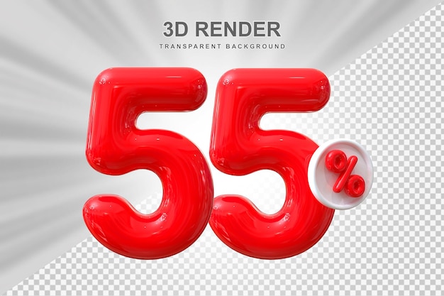 Oferta 55 procent w renderowaniu balonów 3D