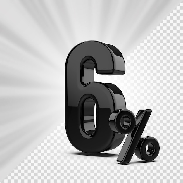 PSD oferta 6 procent w renderowaniu 3d