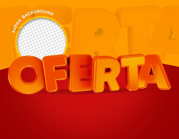 Banner di offerta per la progettazione di rendering 3d della campagna di marketing