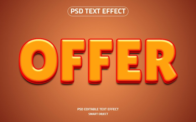 Offer logo text effect