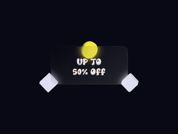 offer transparent glass morphism effect with with editable text
