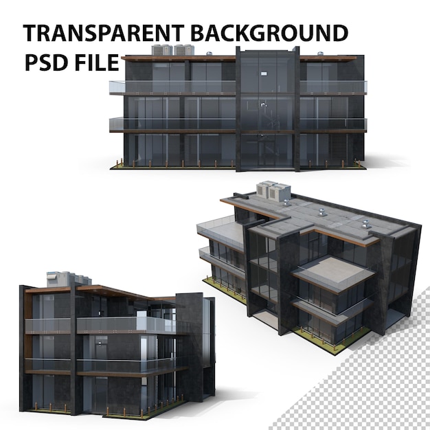 PSD 오피스 빌딩 png