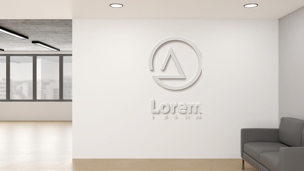 Office Business Logo Mockup Vector Illustration