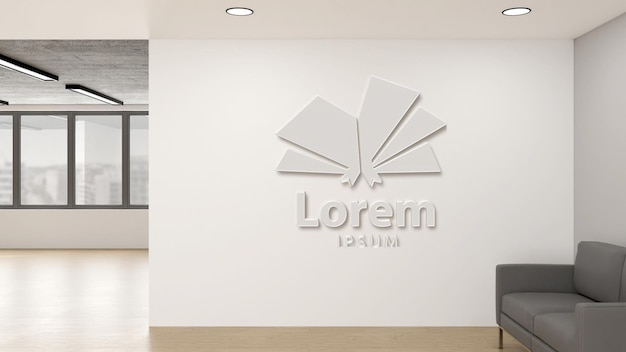 Office Business Logo Mockup Vector Illustration