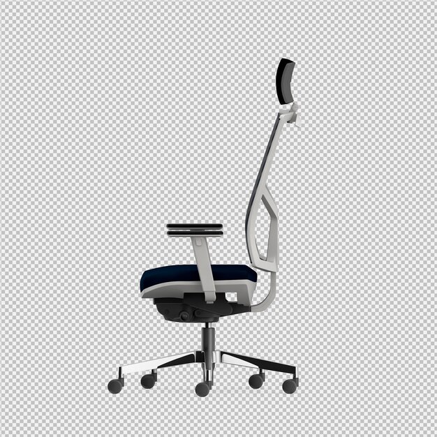 オフィスチェア3 D分離レンダリング